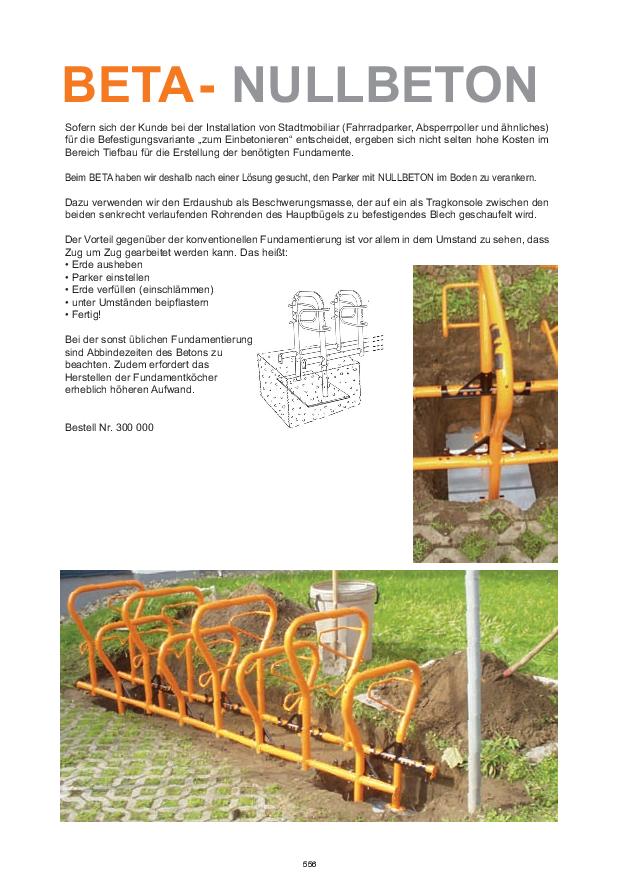 BETA-NULLBETON Katalogauszug