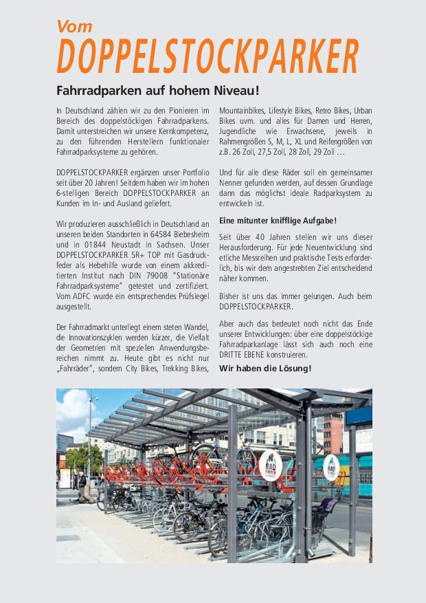 DOPPELSTOCKPARKER Katalogauszug