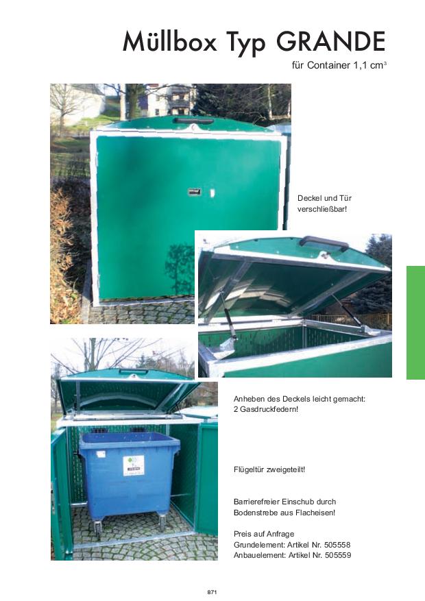 Müllbox GRANDE Katalogauszug