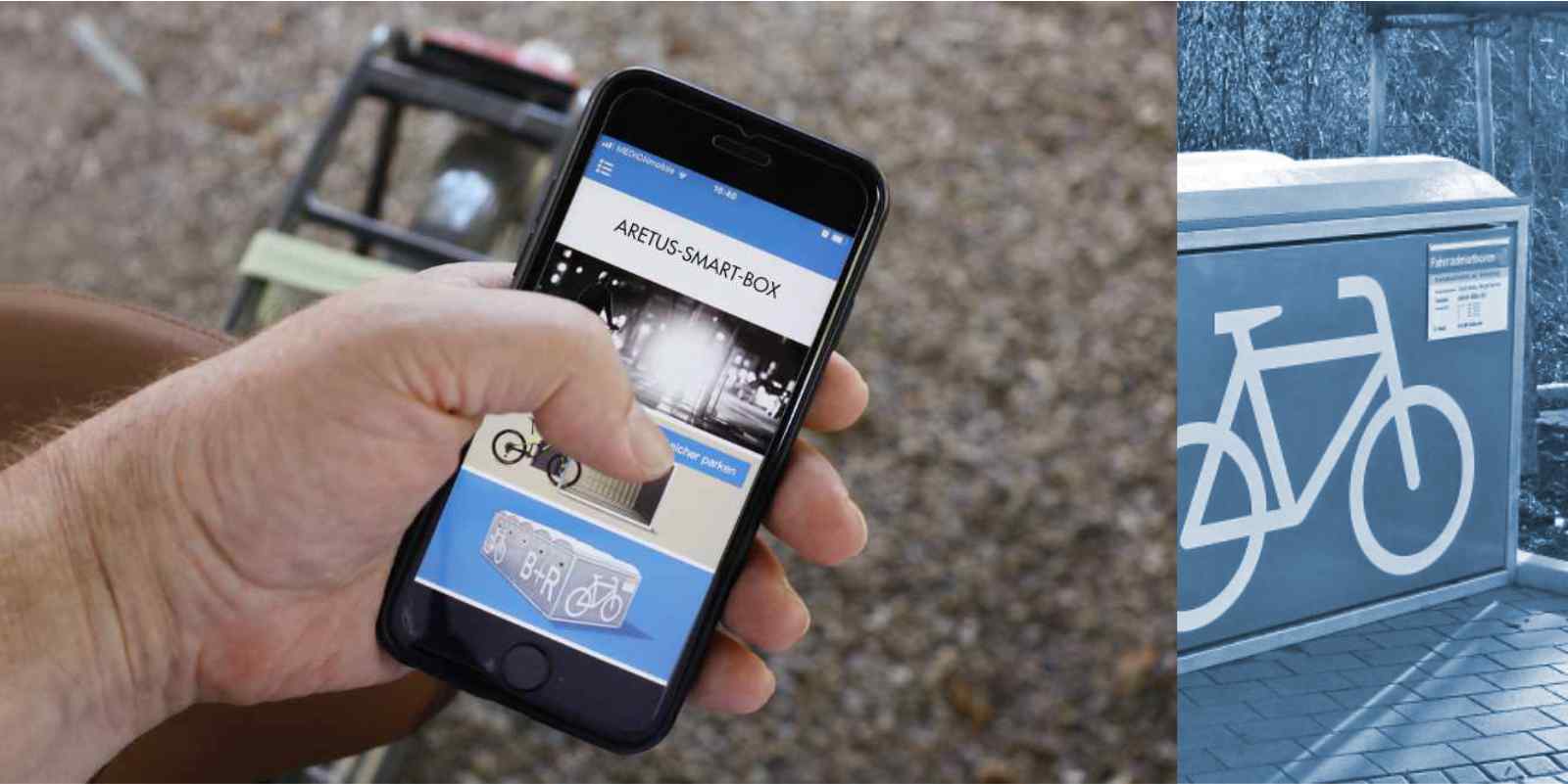 Fahrradbox ARETUS-SMART-BOX buchen per App