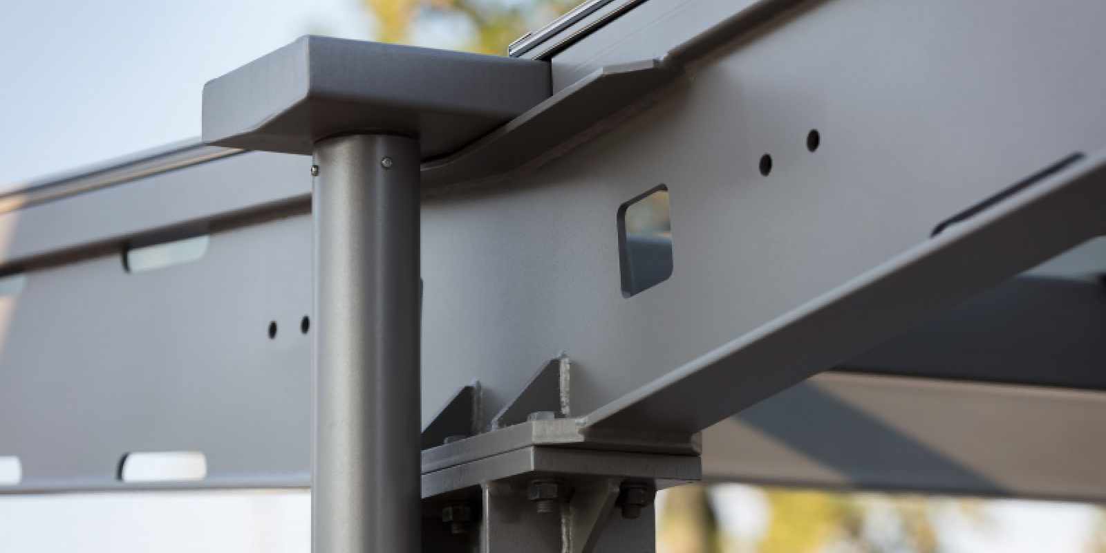 Freiflächenüberdachung FAVORIA Detail Freiflächenüberdachung FAVORIA Detail