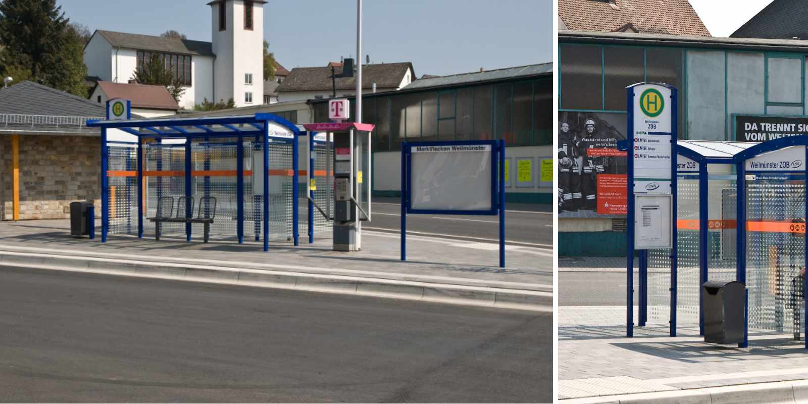 Fahrgastunterstand LOTUS mit Zubehör