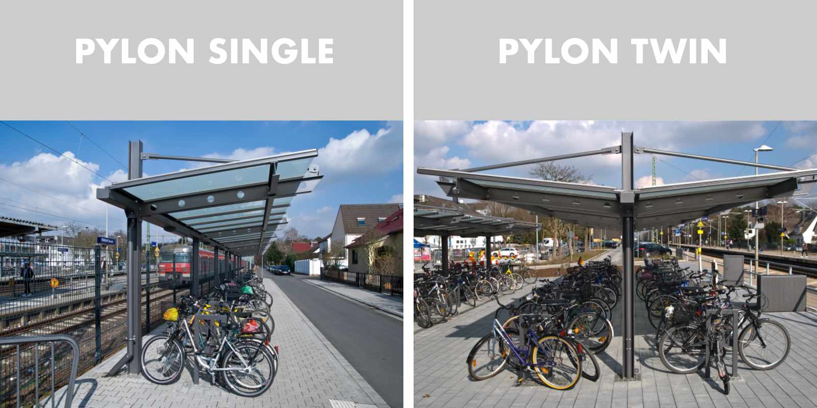 Überdachung PYLON Single- und Twin-Version
