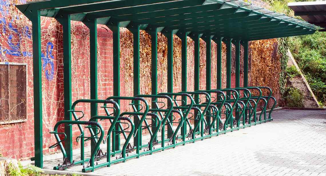 Überdachung SEDURA als Fahrradüberdachung