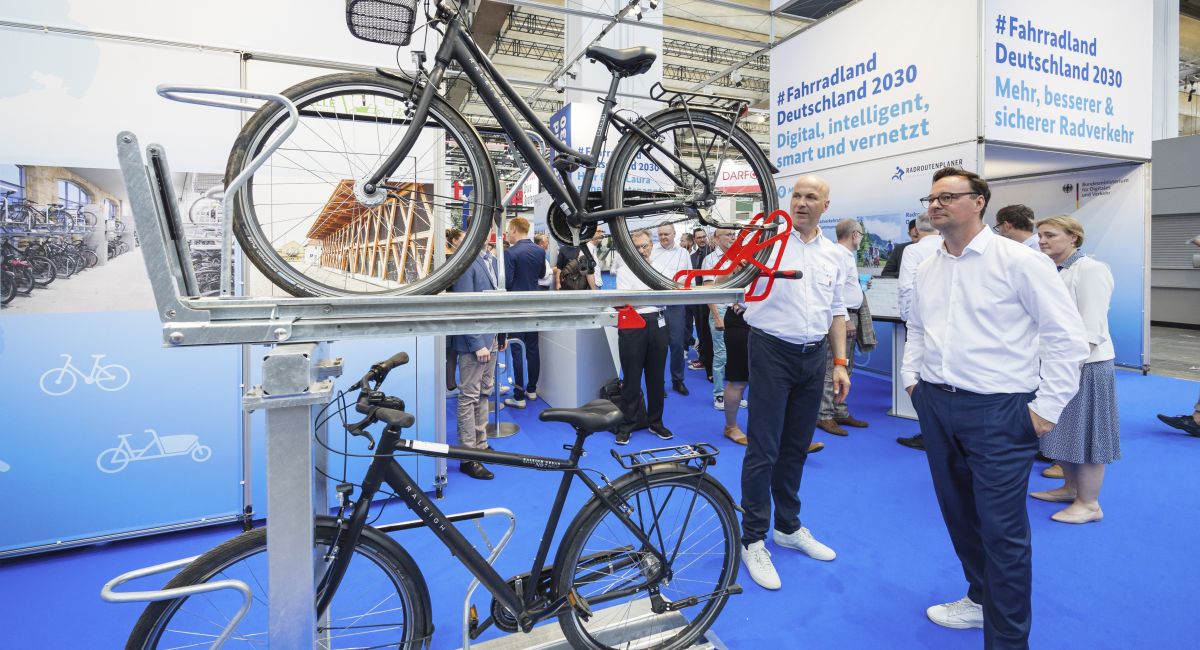 Eurobike 2023 Doppelstockparker Verkehrsminister Fahrrad