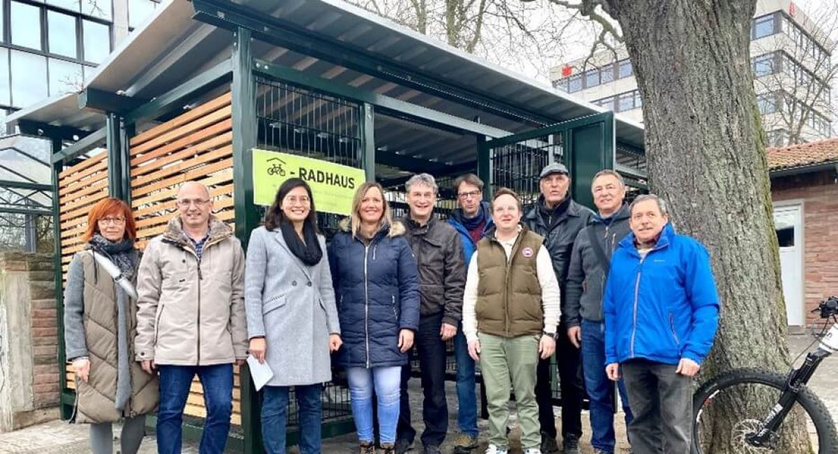 Fahrradabstellanlage am Bahnhof in Bad Dürkheim
