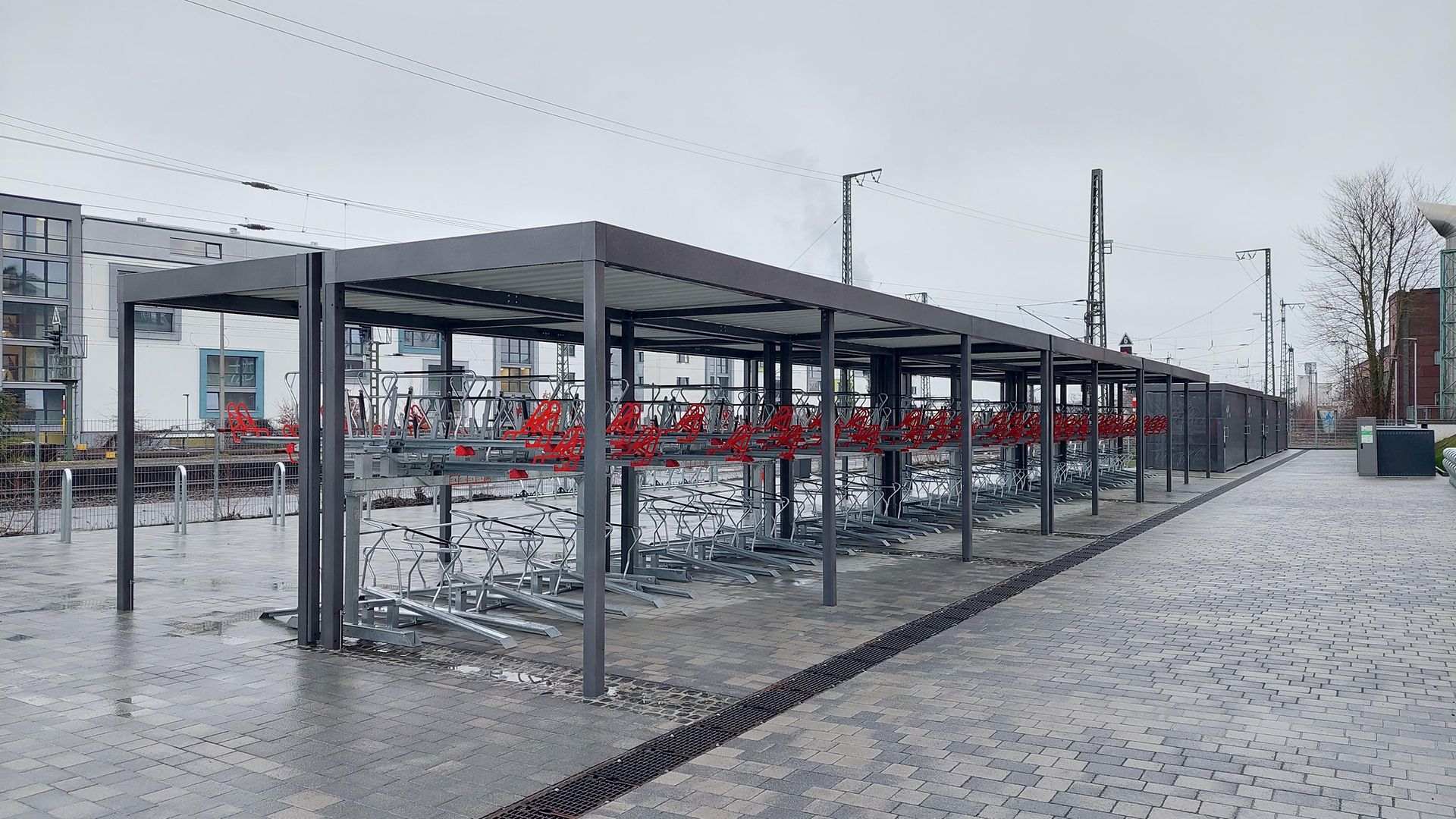 Neuer Fahrradparkplatz in Gießen