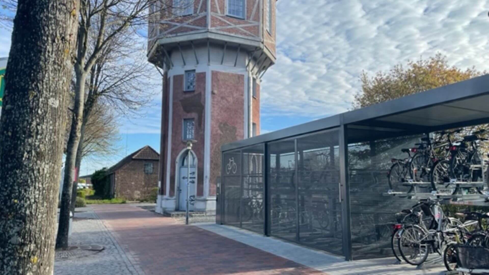 Neue Fahrradstellplätze in Niebüll