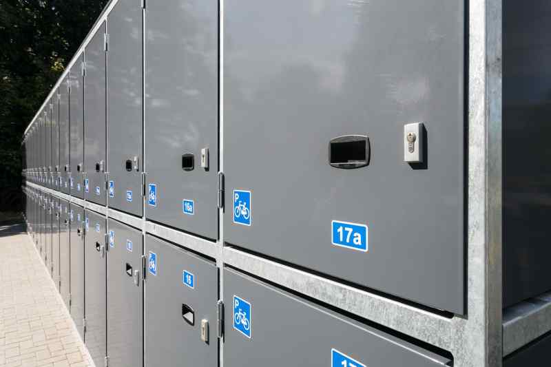 Fahrradbox ARETUS DOPPELSTOCK: Zwei Fahrradsafes übereinander Fahrradboxen & Fahrradgaragen - ARETUS DOPPELSTOCK