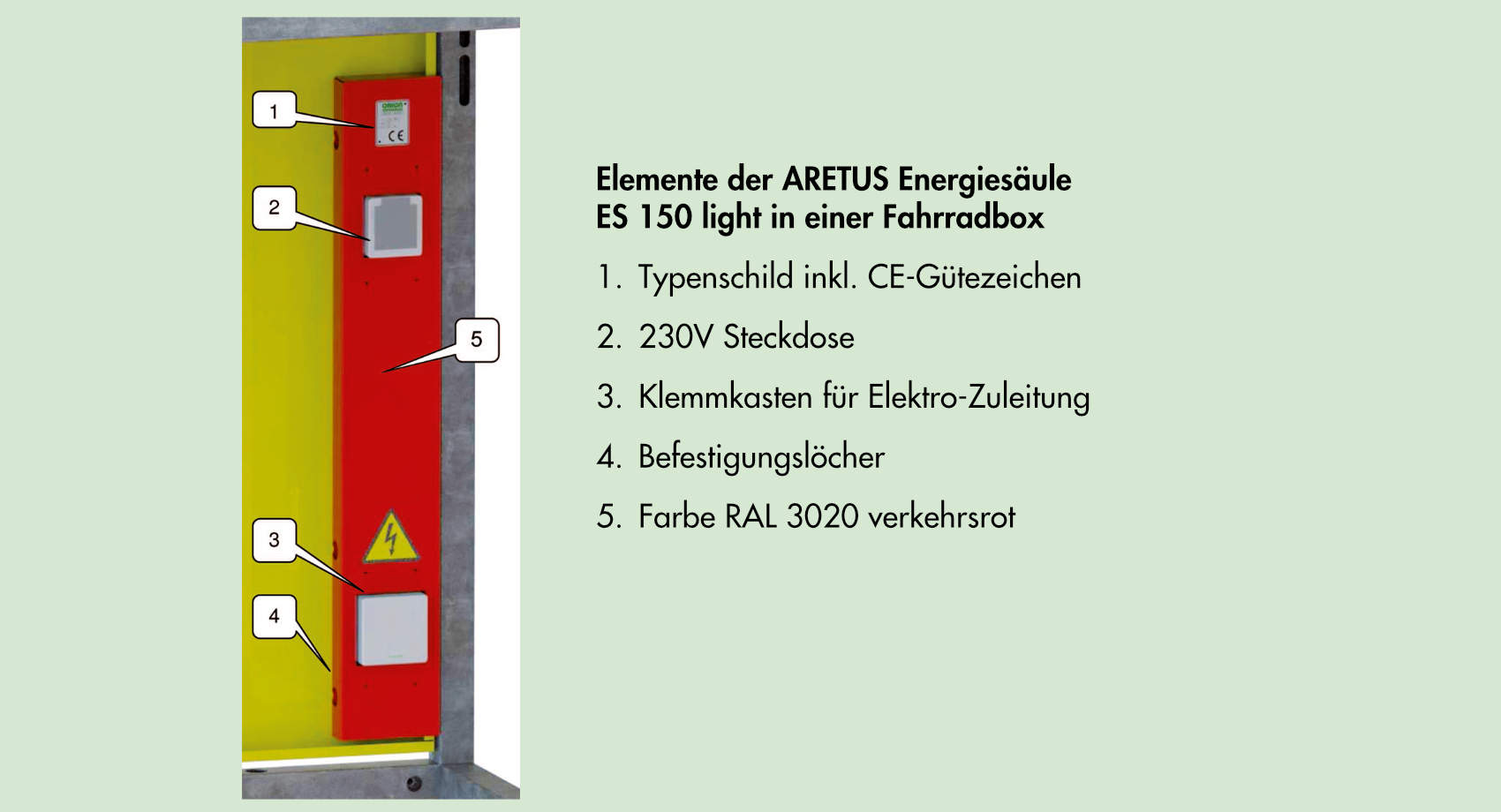 ARETUS Energiesäule | ARETUS Zubehör Zubehör - ARETUS Energiesäule