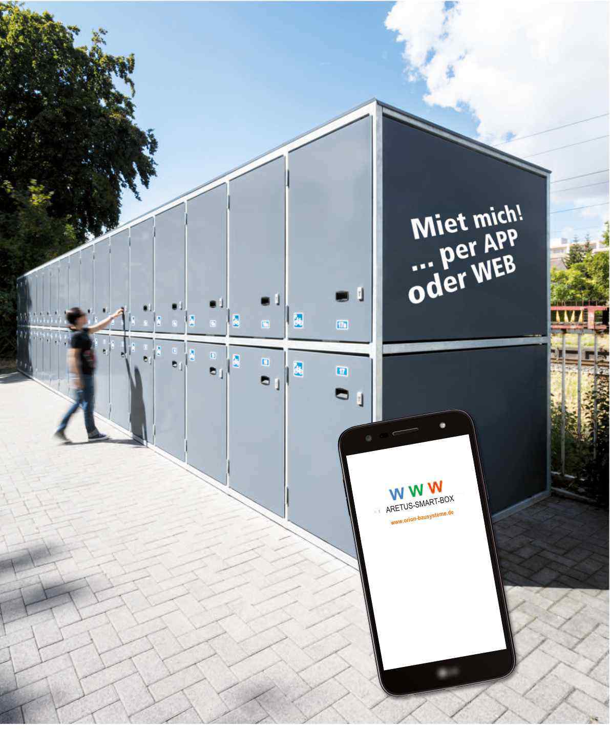 Fahrradboxen & Fahrradgaragen - ARETUS-SMART-BOX