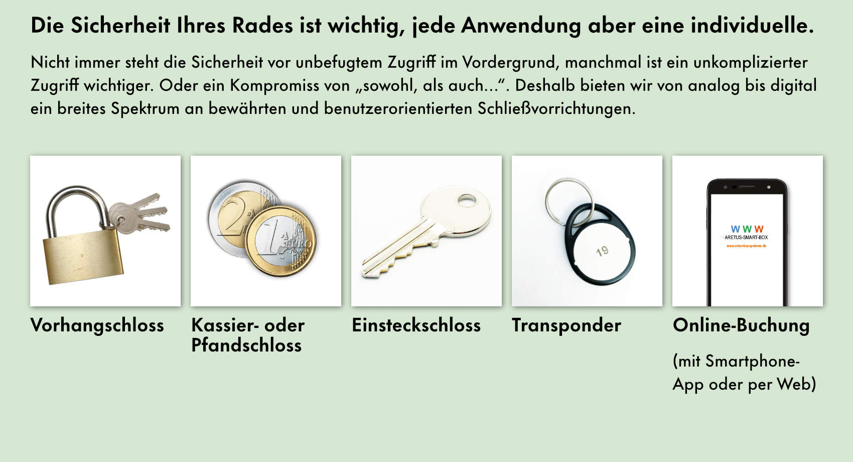 Zubehör - ARETUS Schließsysteme