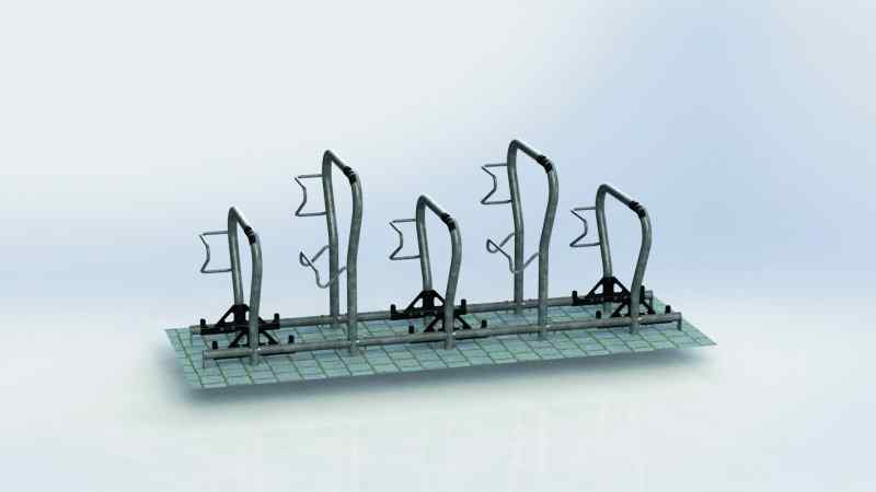 Fahrradständer BETA-höhergelegt Anlehnbügel - BETA-höhergelegt