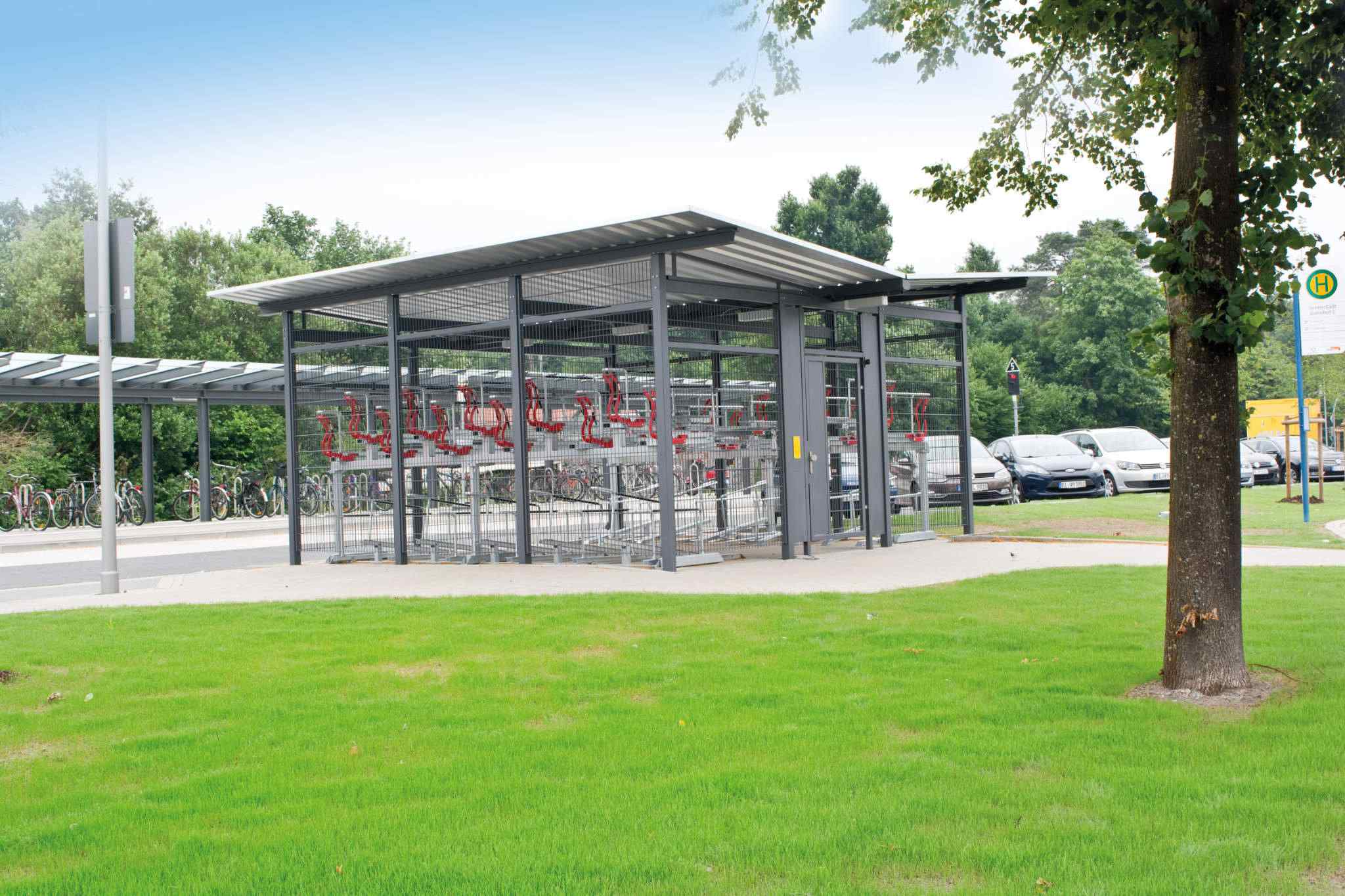 Fahrradüberdachung BIKE-HOSTEL Fahrradeinhausungen - BIKE-HOSTEL