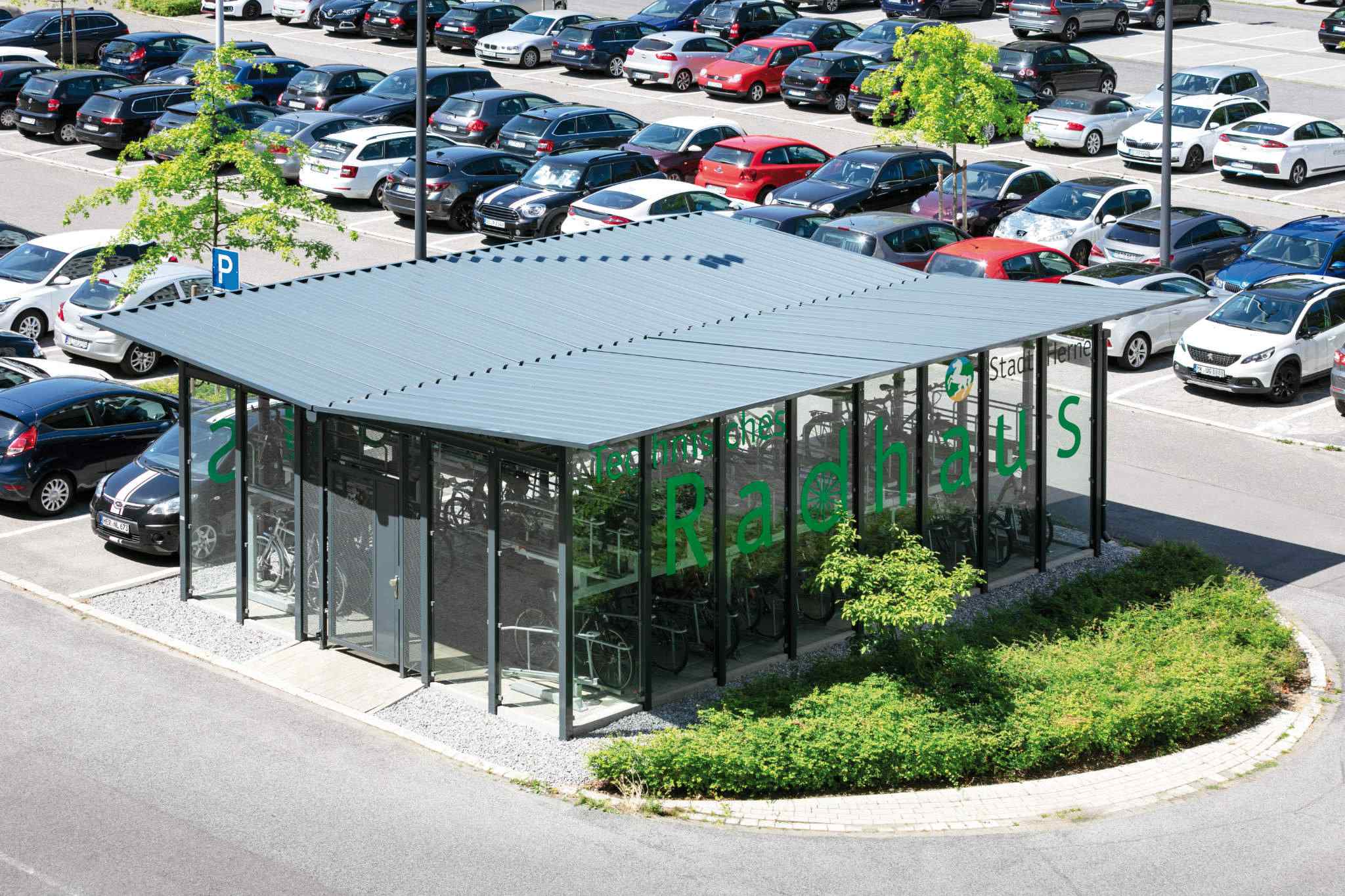 Fahrradüberdachung BIKE-HOSTEL Fahrradeinhausungen - BIKE-HOSTEL