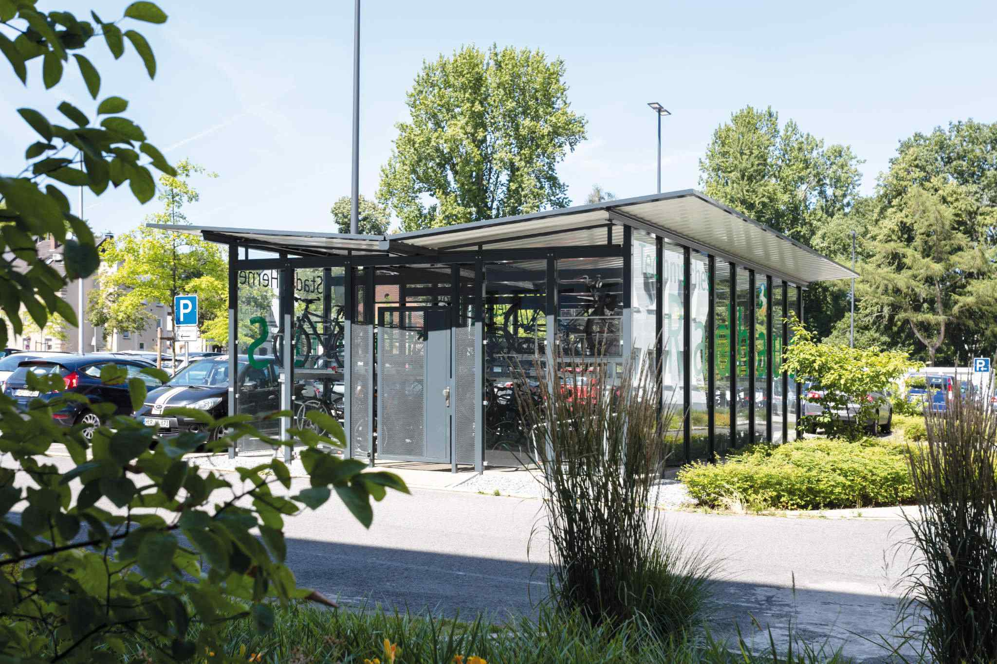 Fahrradüberdachung BIKE-HOSTEL Fahrradeinhausungen - BIKE-HOSTEL