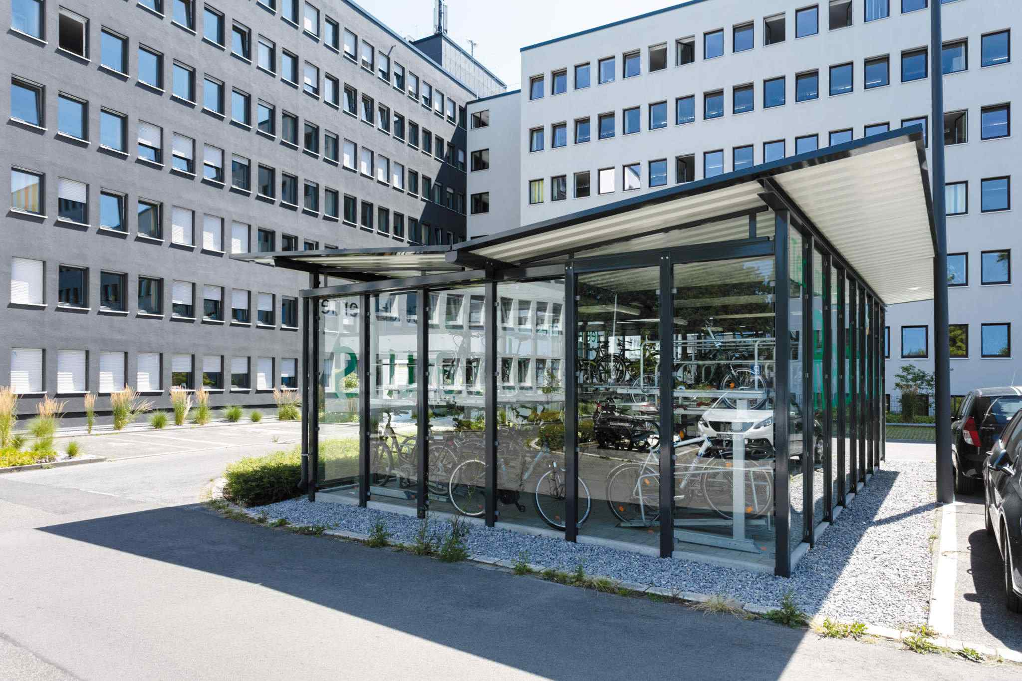 Fahrradüberdachung BIKE-HOSTEL Fahrradeinhausungen - BIKE-HOSTEL