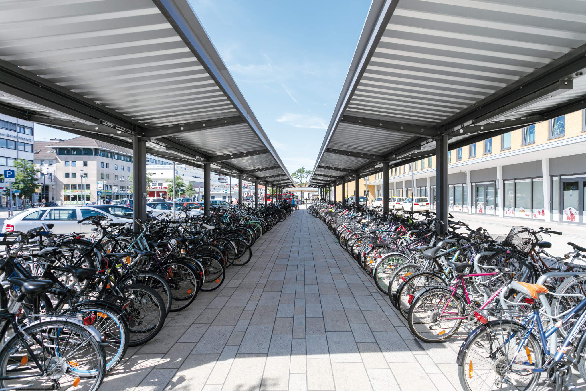 Fahrradüberdachung DOMINO Fahrradüberdachungen - DOMINO