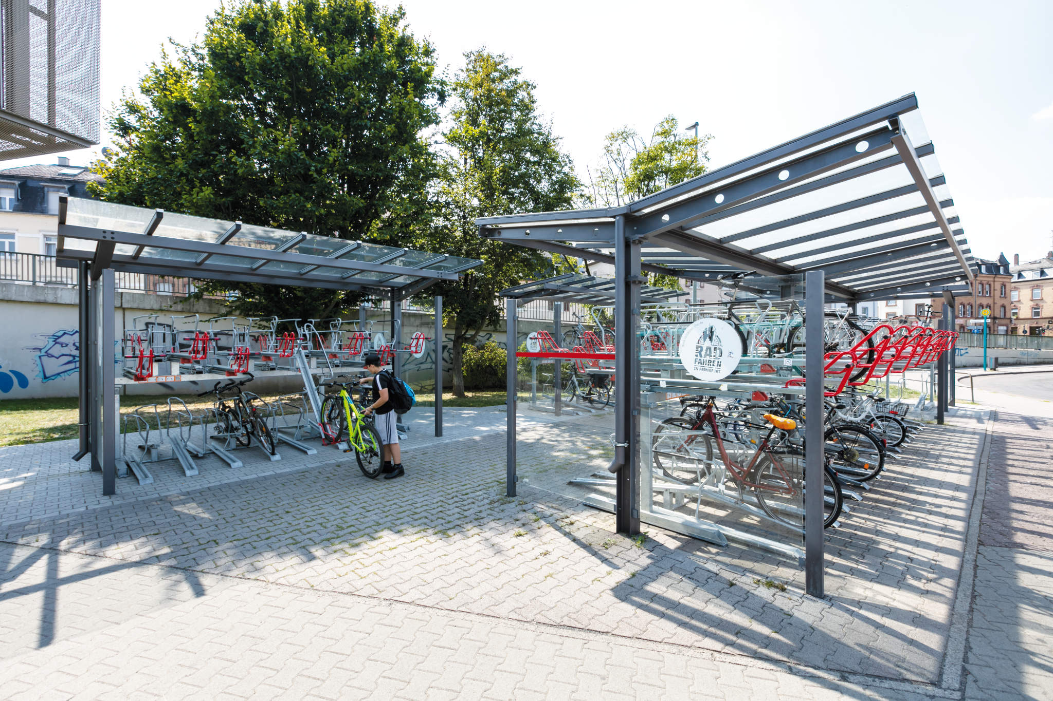 Fahrradüberdachung DOMINO Fahrradüberdachungen - DOMINO