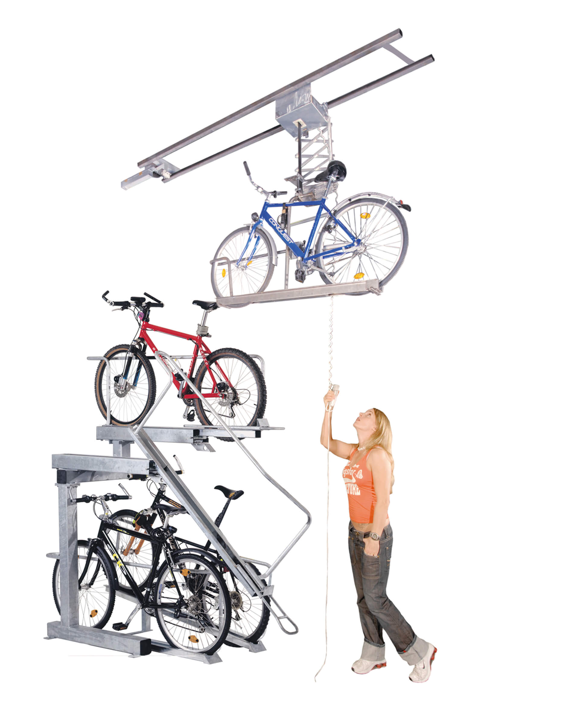 Fahrradparker DREIPLUS 3 Ebenen Parker - DREIPLUS