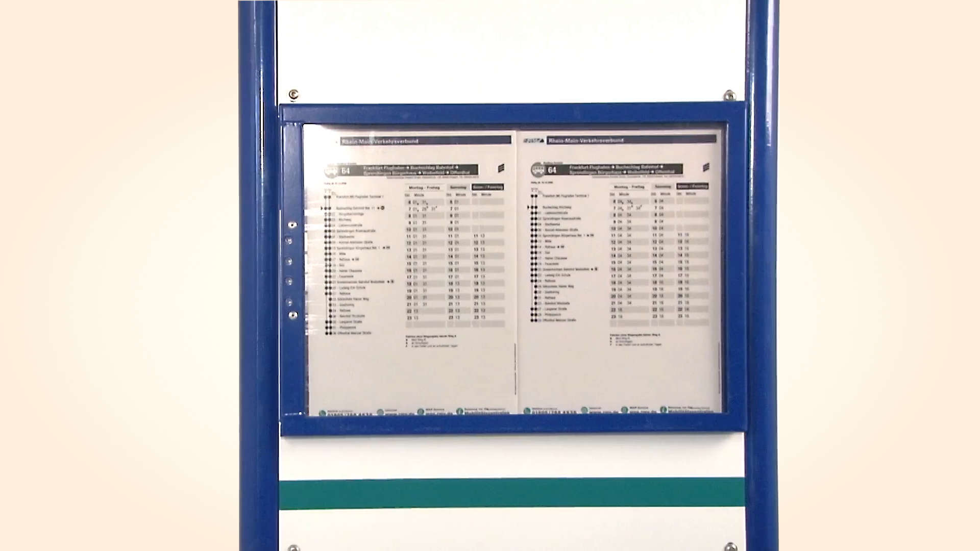 Haltestellenschilder - FAHRPLANKASTEN