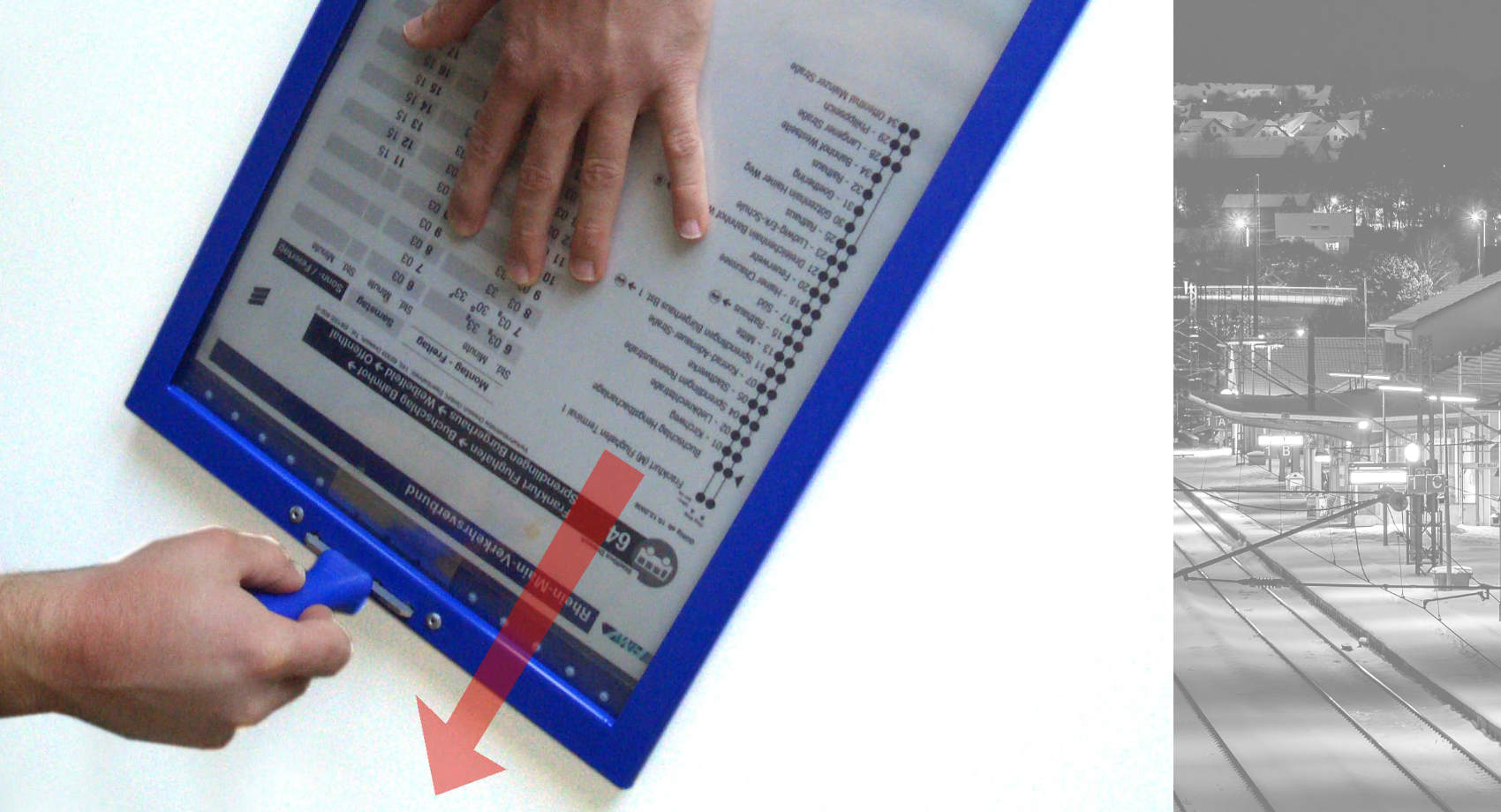 Haltestellenschilder - FAHRPLANKASTEN