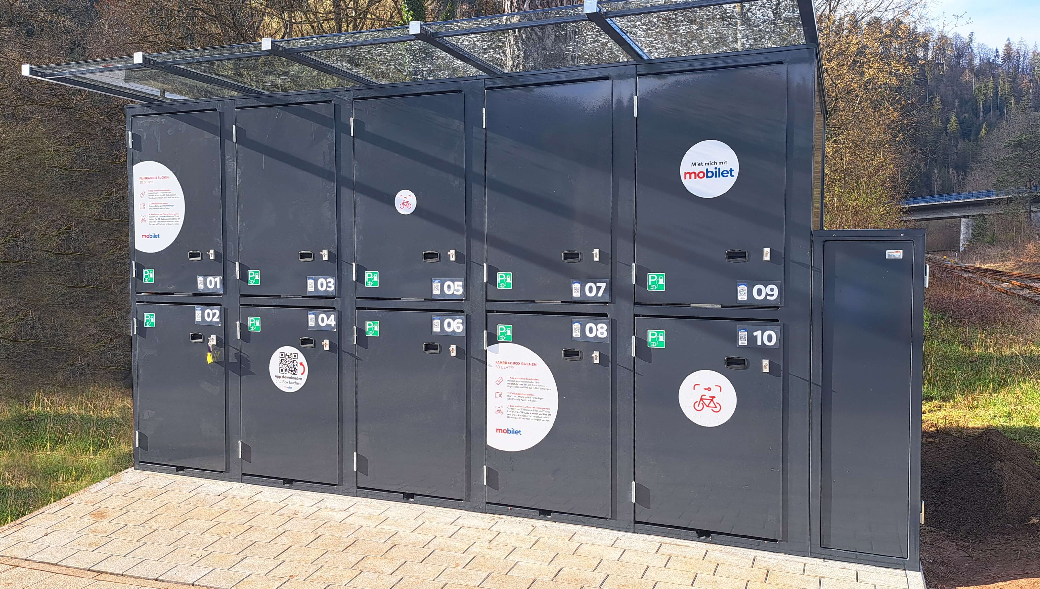 Fahrradboxen & Fahrradgaragen - ARETUS DOPPELSTOCK