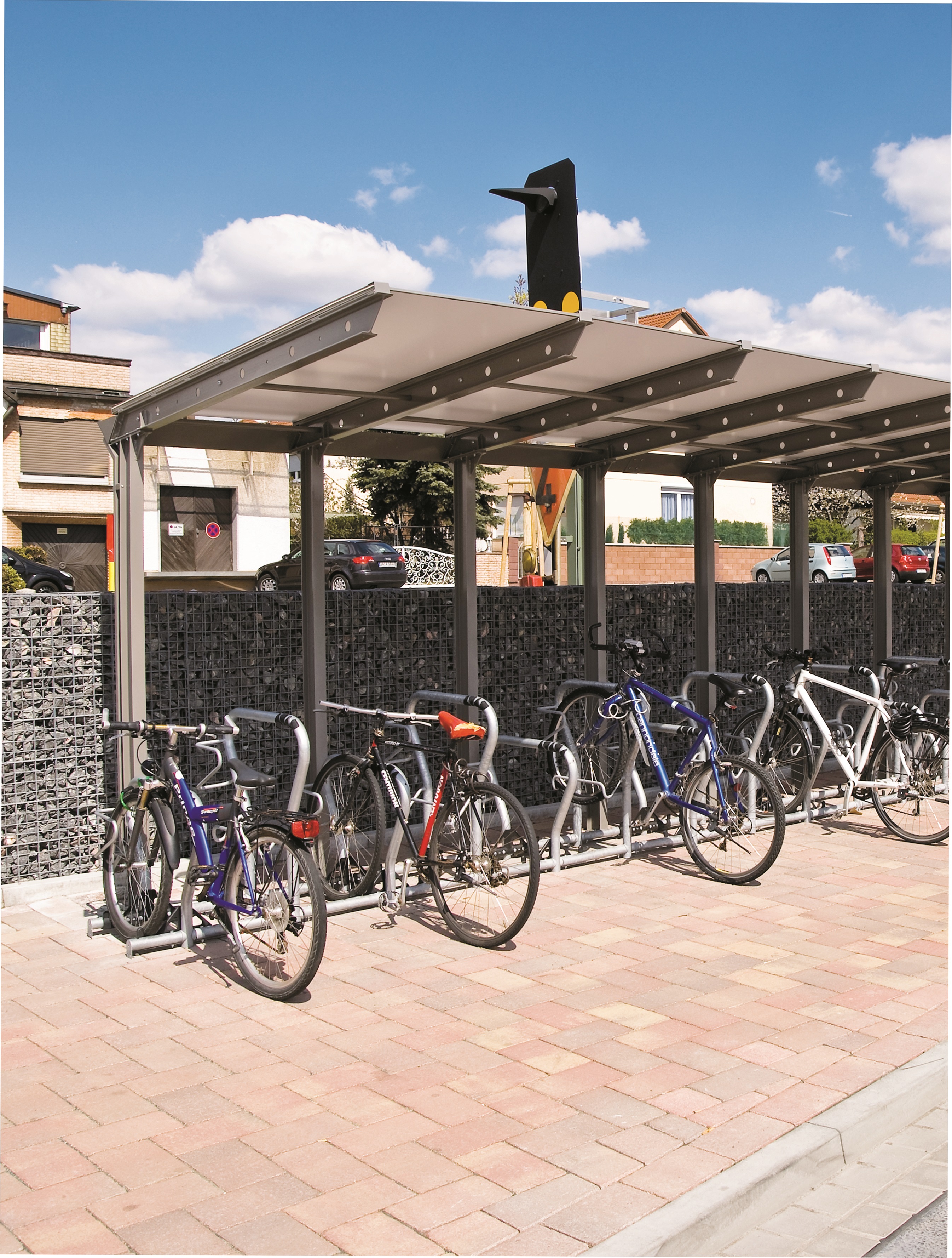 Fahrradparker Beta-XXL Fahrradüberdachung Contura Anlehnbügel - BETA-XXL