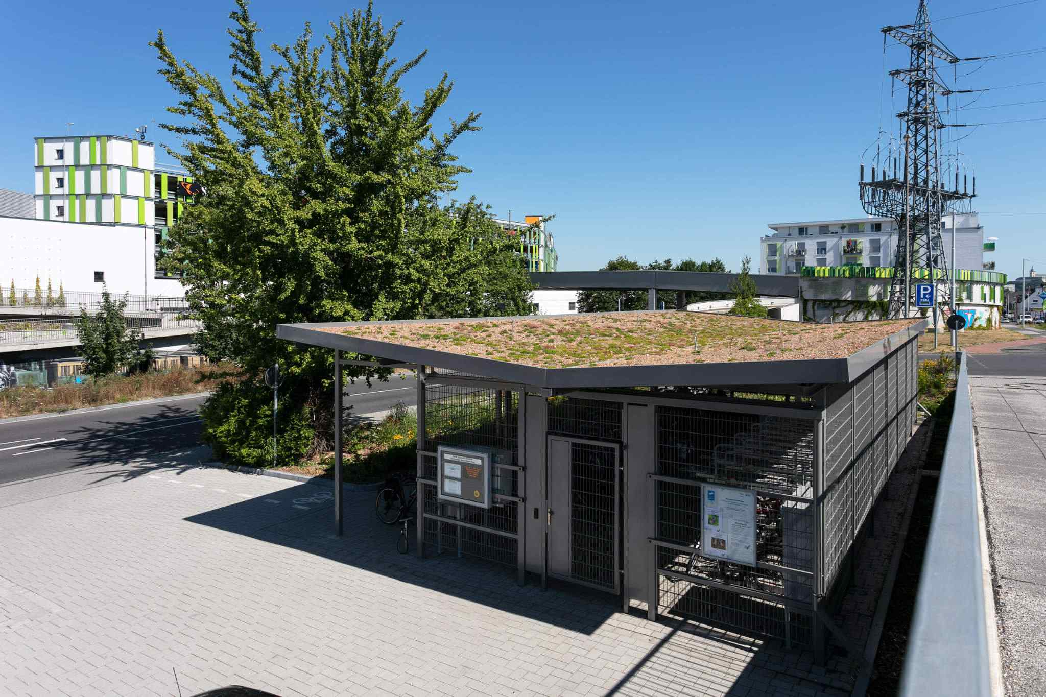 Fahrradüberdachungen - FLACH & GRÜN