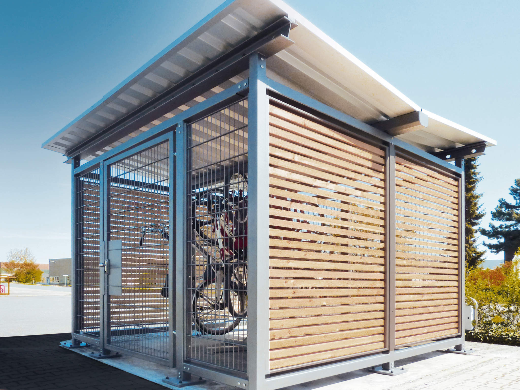 Fahrradüberdachung KADURA Fahrradeinhausungen - KADURA