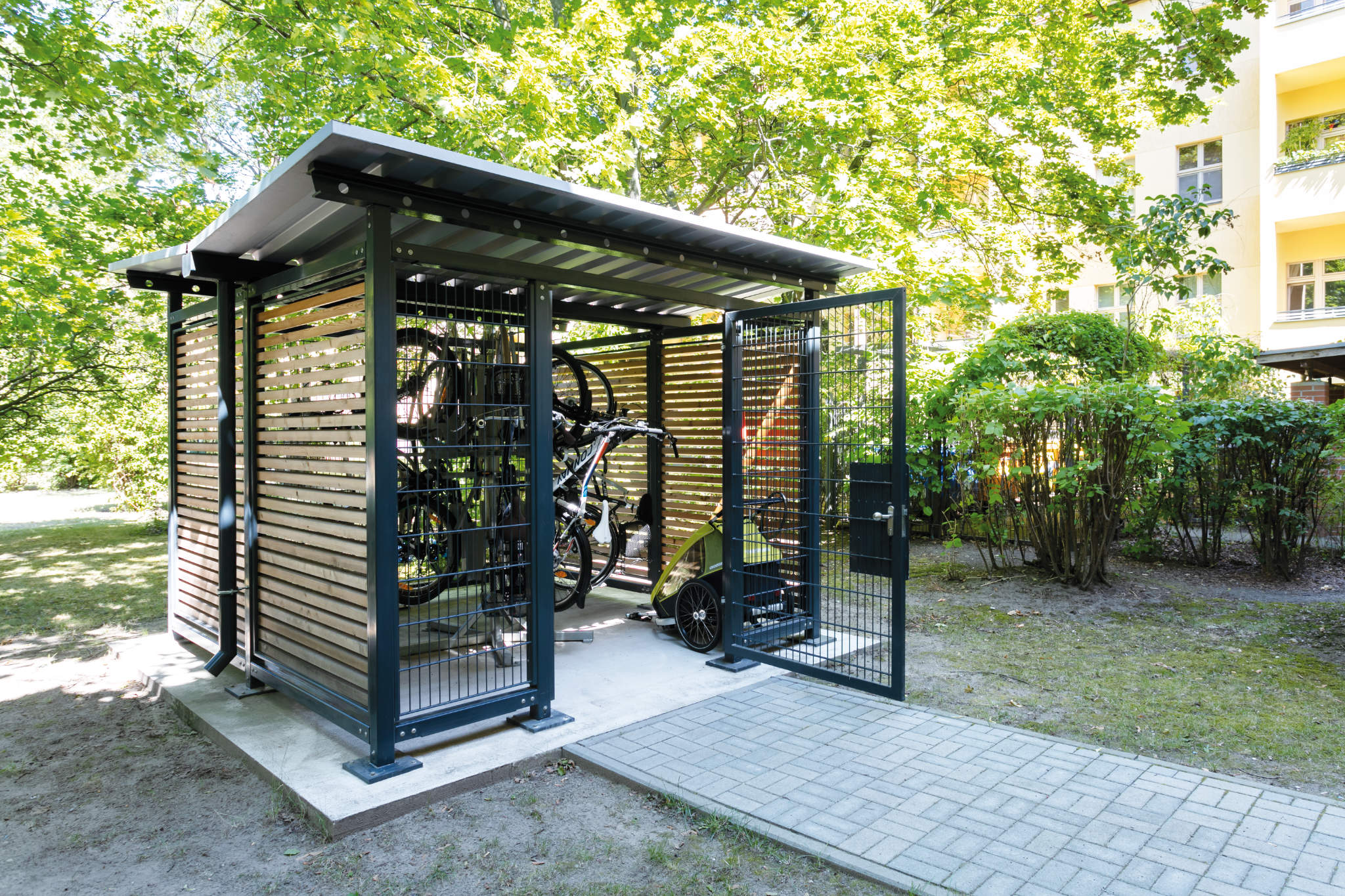 Fahrradüberdachung KADURA Fahrradeinhausungen - KADURA