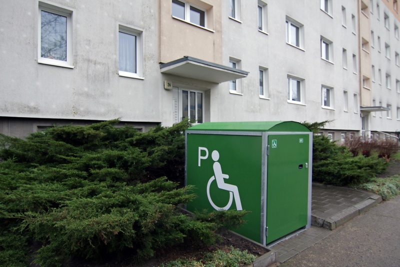 Systembox ROLLSTUHLBOX: Alle Boxen sind beliebig kombinierbar Boxensysteme - ROLLSTUHLBOX