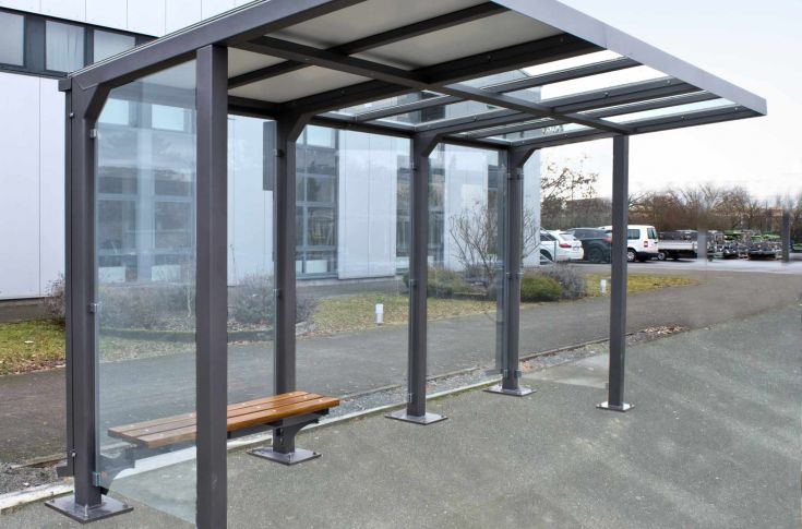 FORTURA FORTURA Wartehalle – Freitragende Überdachung für stilvolle und funktionale Wartezonen