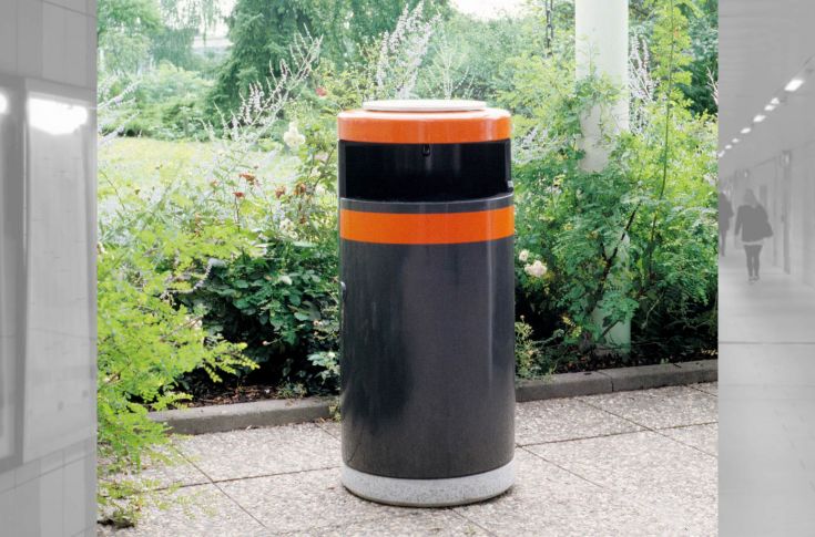 RONDO 130 Abfallbehälter – Robuste Großraumlösung für stark frequentierte Bereiche