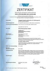 Zertifikat: Werkseigene Produktionskontrolle nach EN 1090-1