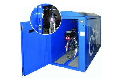Fahrradbox ARETUS mit Energiesäule