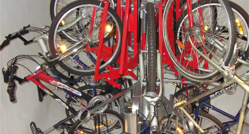 Fahrradständer LIFT-Karussell in KADURA Überdachung