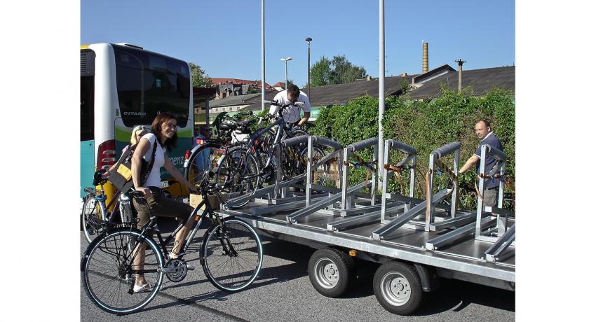 Mobiler Fahrradparkplatz RACK 'N' ROLL