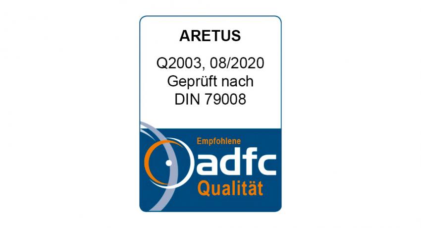 ADFC-Zertifikat für die Fahrradbox ARETUS CLASSICO
