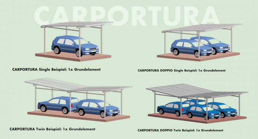 CARPORTURA: Viele Lösungen für viele Anforderungen