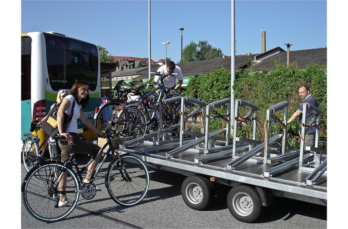 Mobiler Fahrradparkplatz RACK 'N' ROLL